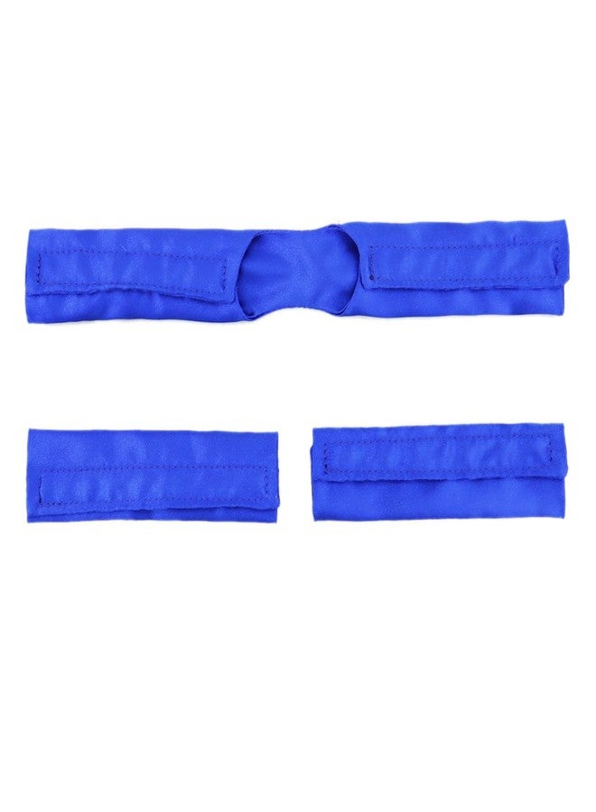 welsoon Satin CPAP Strap Covers Silky CPAP Headgear Cover Set to Protect Hair fit DreamWear or ResMed AirFit CPAP Comfort Face Pads Hair Saver for CPAP (Royal Blue) - Image 2